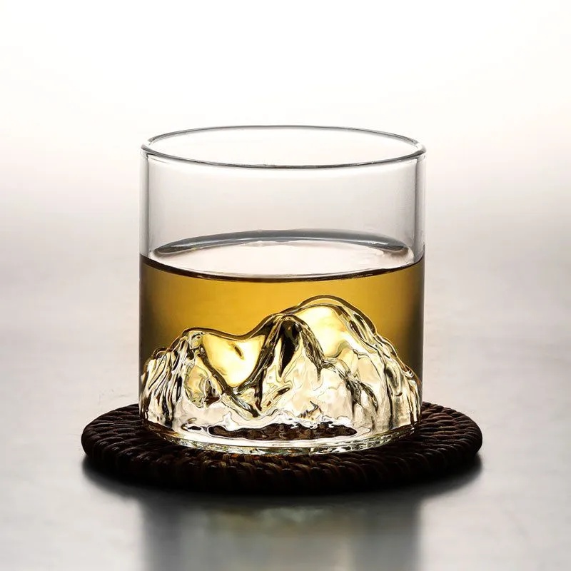 Yamazaki Home Bathroom Storage - Japanese 3D Glacier Mountain Whiskey Glass