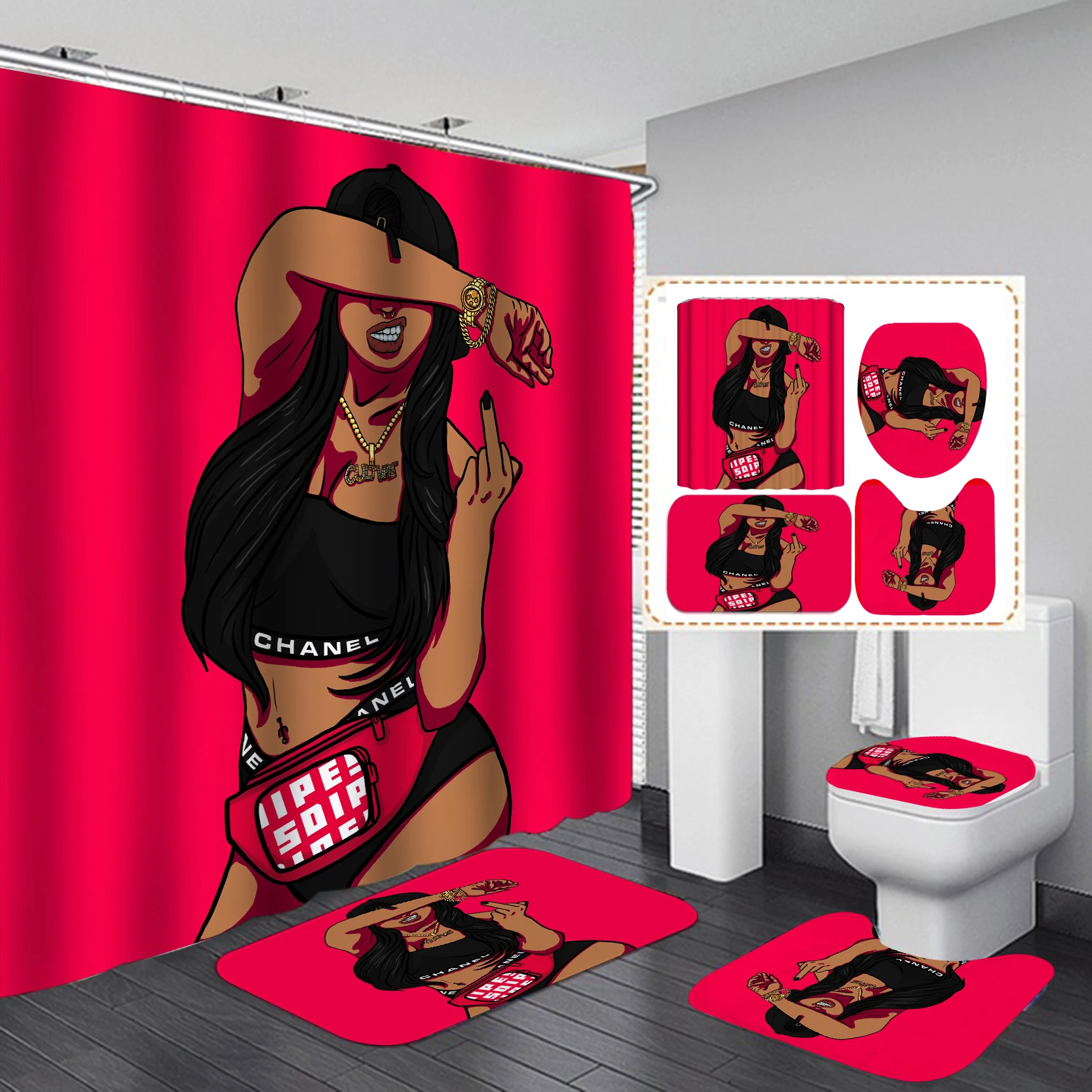 Home Goods Cool African Girl C - Home Goods Bathroom Accessories 评论和价格