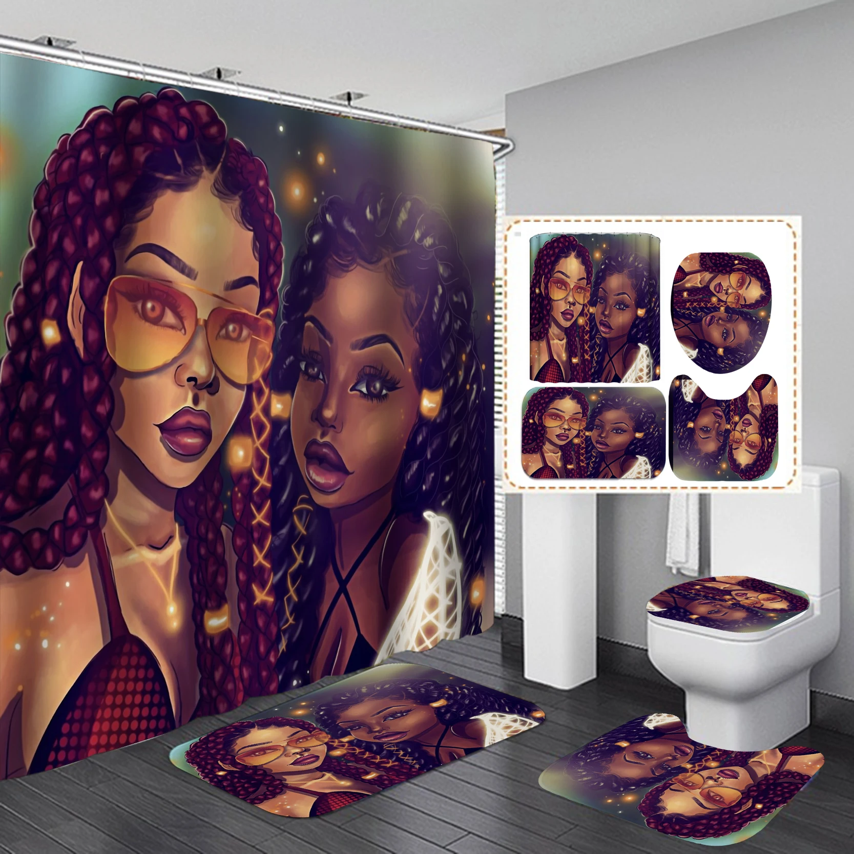 Home Goods Cool African Girl C - Home Goods Bathroom Accessories 评论和价格