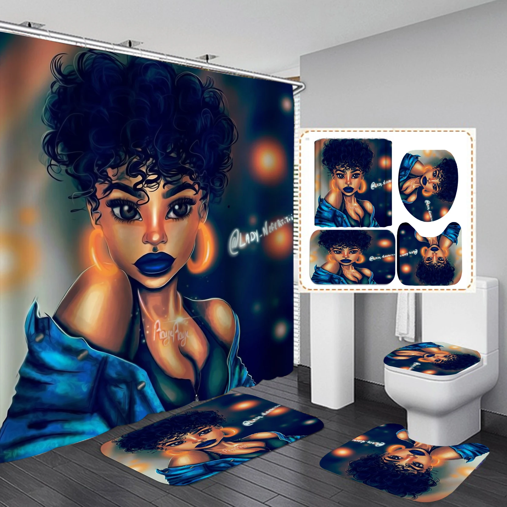 Home Goods Cool African Girl C - Home Goods Bathroom Accessories 评论和价格