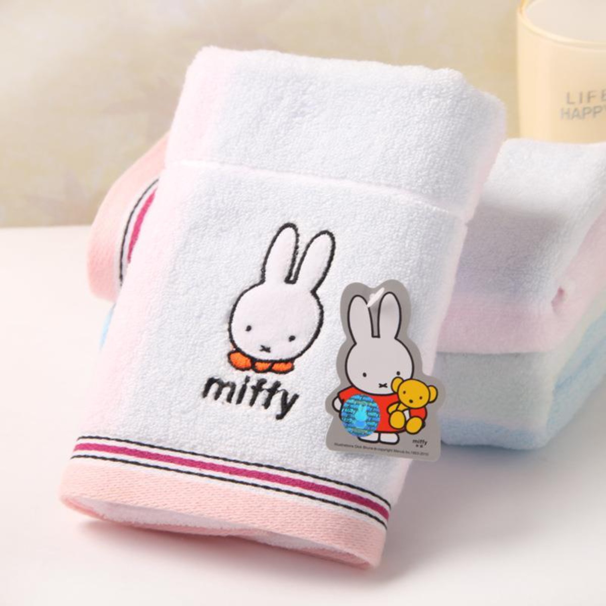 Miffy Rabbit Pure Cotton Towel - Home Goods Bathroom Accessories 评论和价格