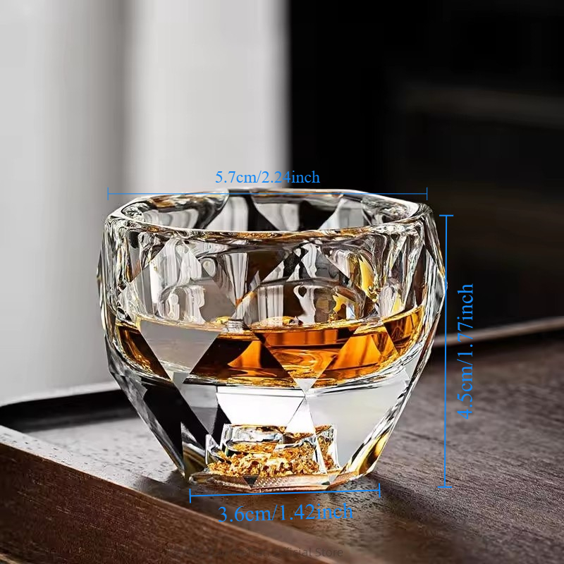 6PCS 50ML Shot Glasses Diamond - Yamazaki Home Bathroom Storage 评论和价格