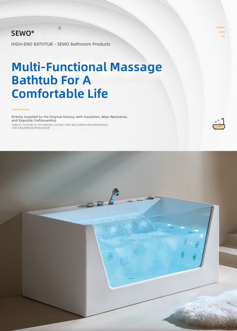 Acrylic Massage Bathtub, Smart - Home Bathroom Jacuzzi 评论和价格