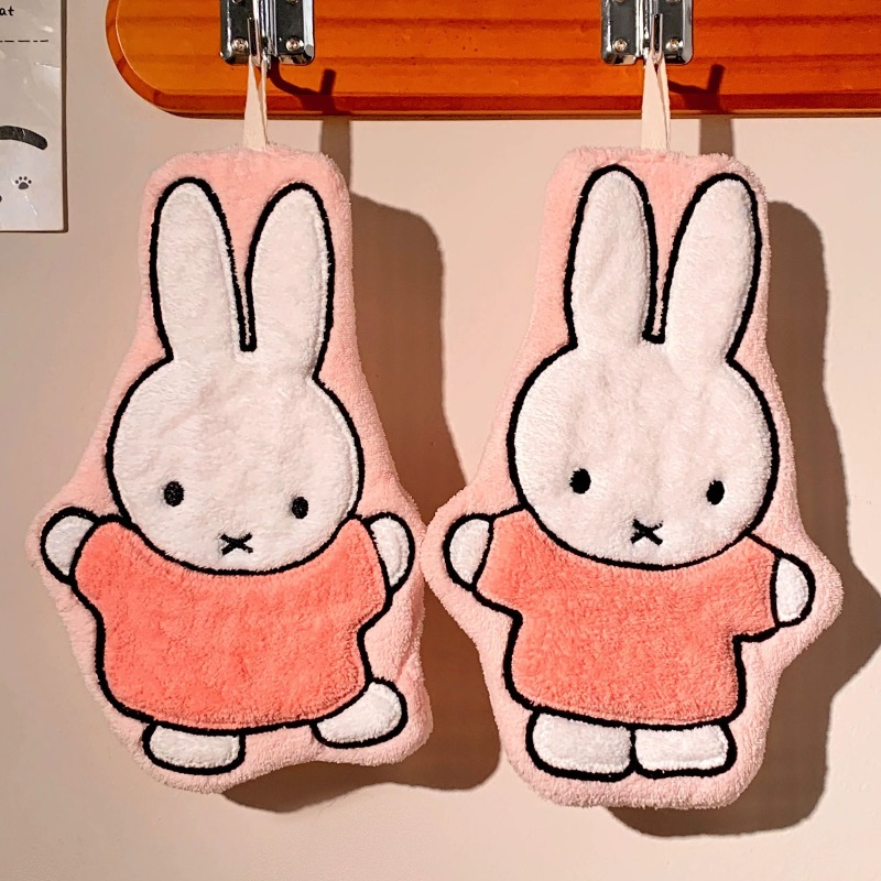 Miffy Rabbit Hand Towel Cute F - Home Goods Bathroom Accessories 评论和价格