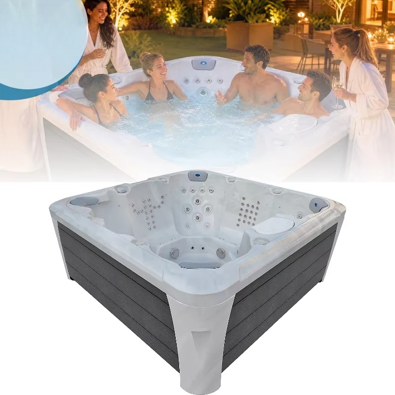 4 Person Outdoor Whirlpool Spa - Home Bathroom Jacuzzi 评论和价格