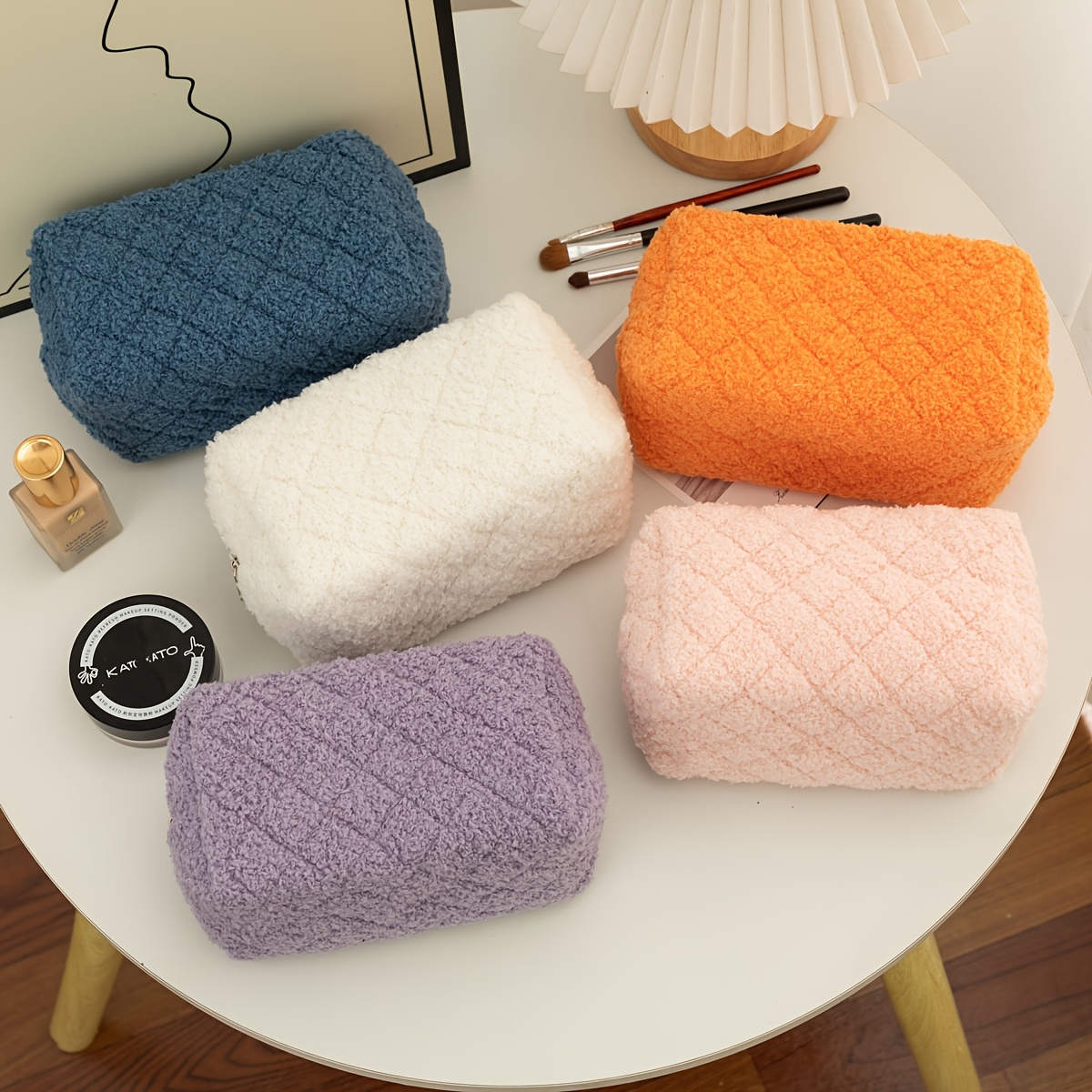 1 Plush Makeup Bag |   Cosmeti - Japanese Home Bathroom Design 评论和价格