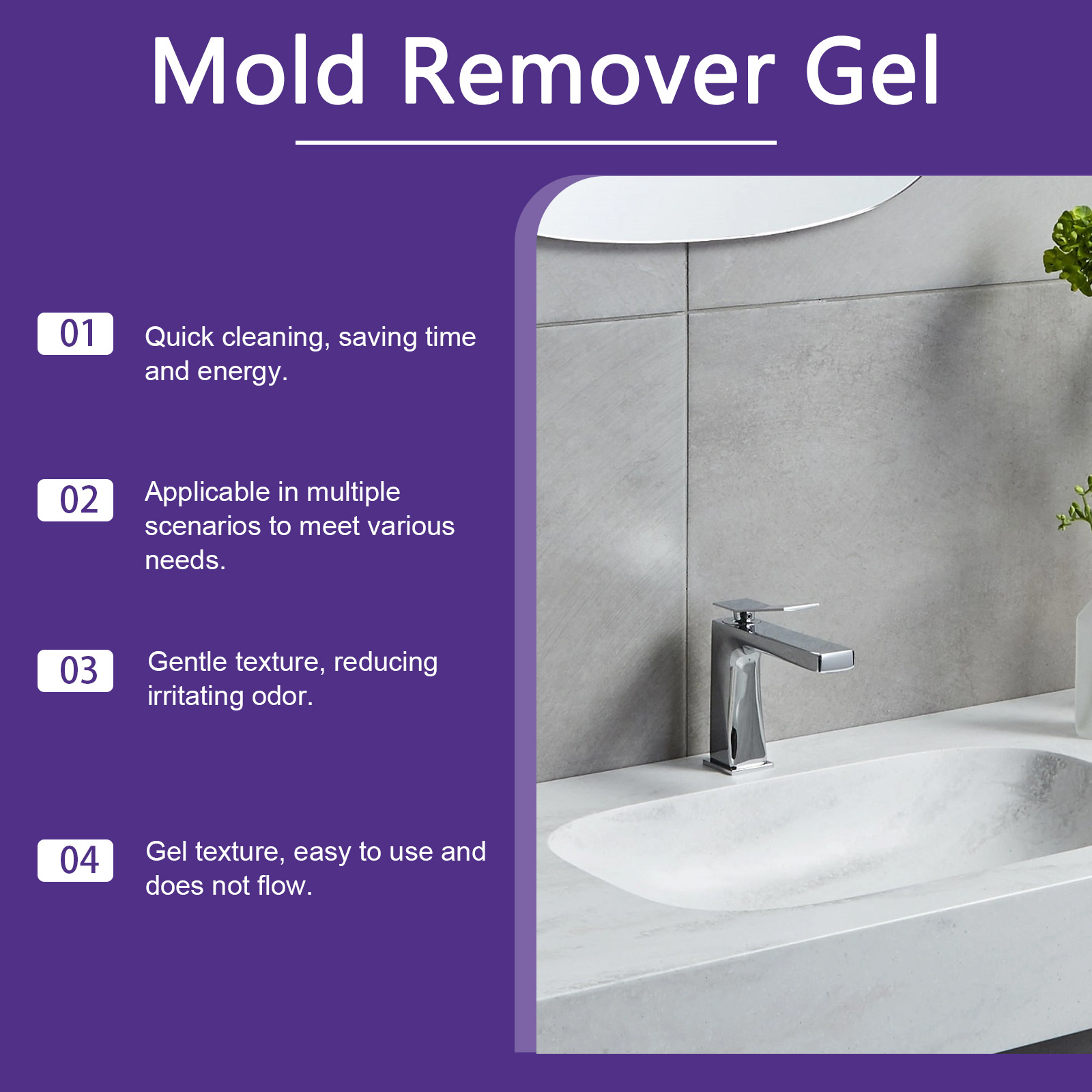 Anti-Mold Remover Gel Fast Act - Home Bathroom Cleaning Solution 评论和价格
