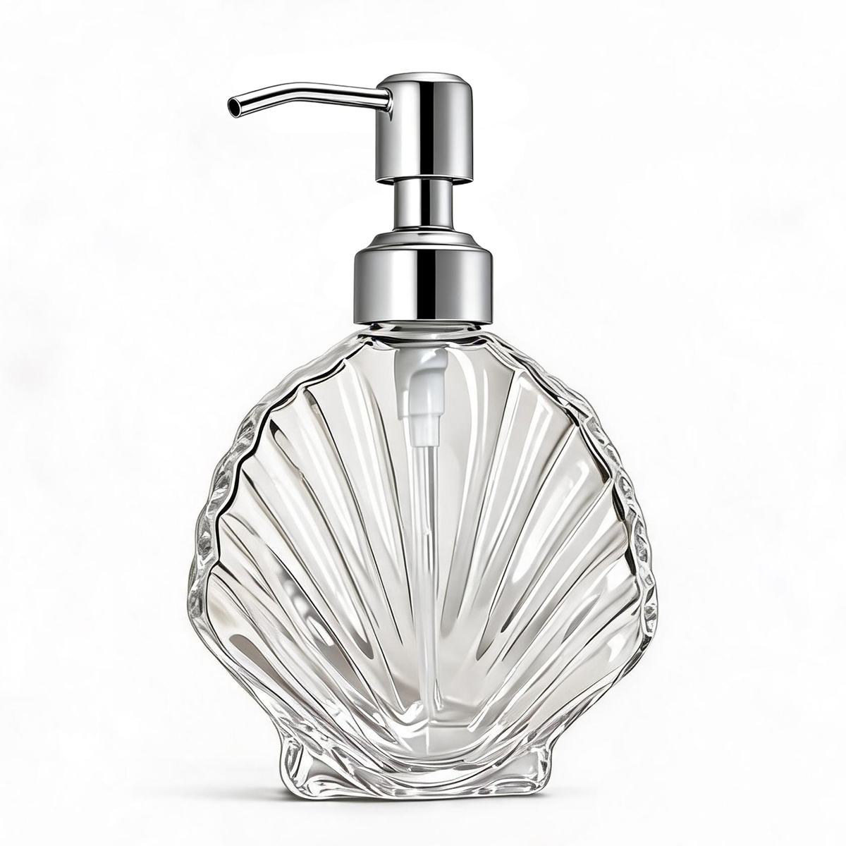 Decorative Seashell Glass Soap - Soap Dispenser Pump 评论和价格