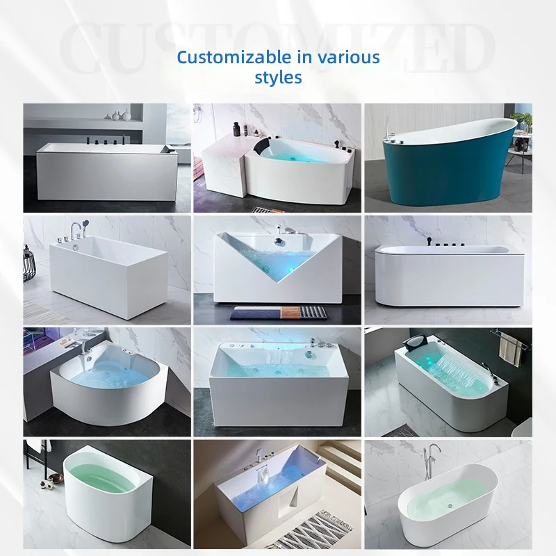 #Acrylic Massage Bathtub, Smar - Home Bathroom Jacuzzi 评论和价格