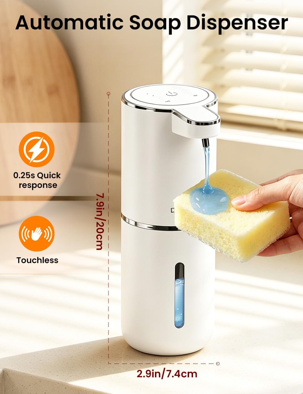 380ML Capacity Light Display 4 - Soap Dispenser Pump 评论和价格