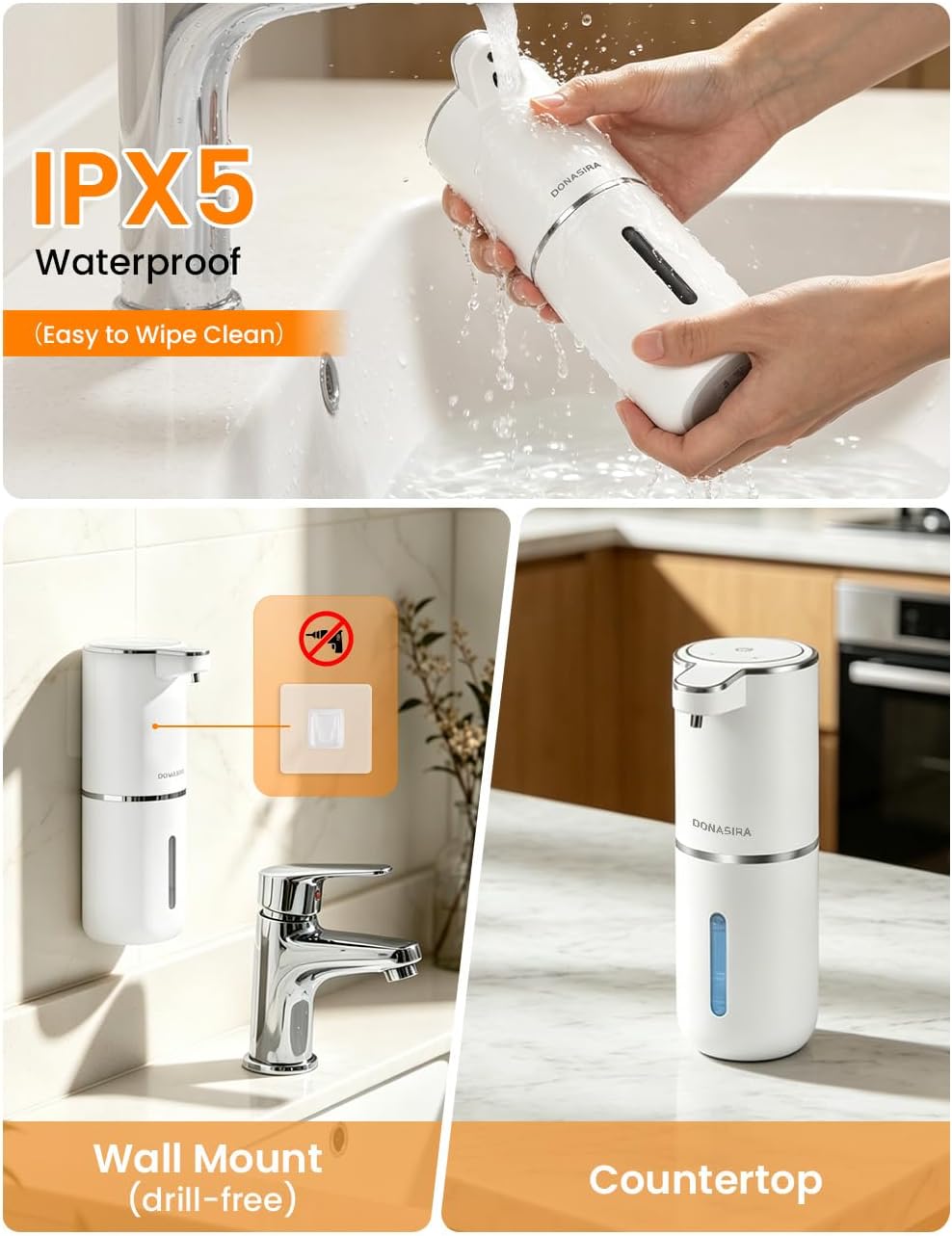 380ML Capacity Light Display 4 - Soap Dispenser Pump 评论和价格