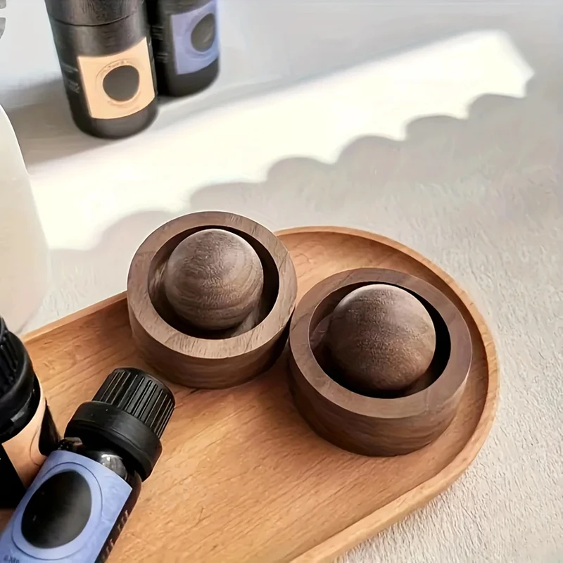 Wooden Ball Essential Oil Diff - Home Bathroom Freshener 评论和价格