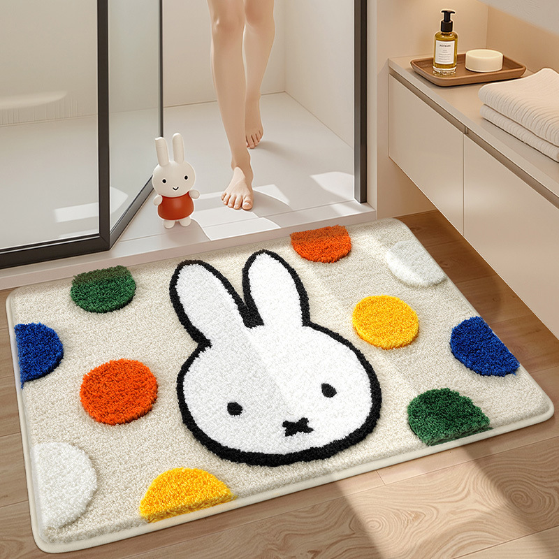 Kawaii Miffy Floor Mat Cartoon - Home Goods Bathroom Accessories 评论和价格