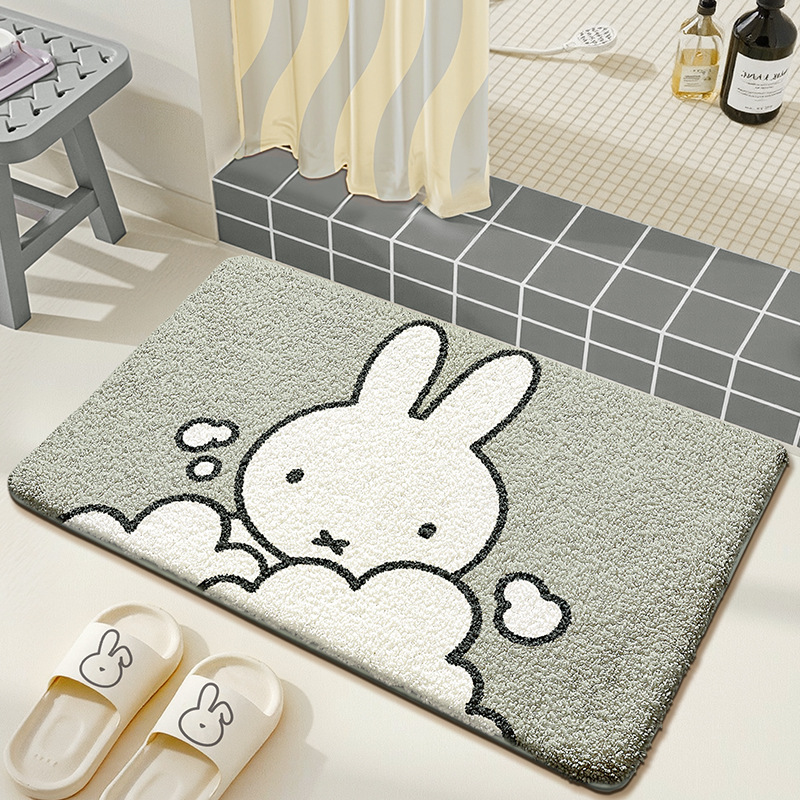 Kawaii Miffy Floor Mat Cartoon - Home Goods Bathroom Accessories 评论和价格