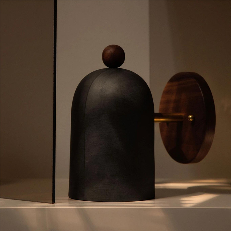 Modern Wabi Sabi walnut wall l - Japanese Home Bathroom Design 评论和价格
