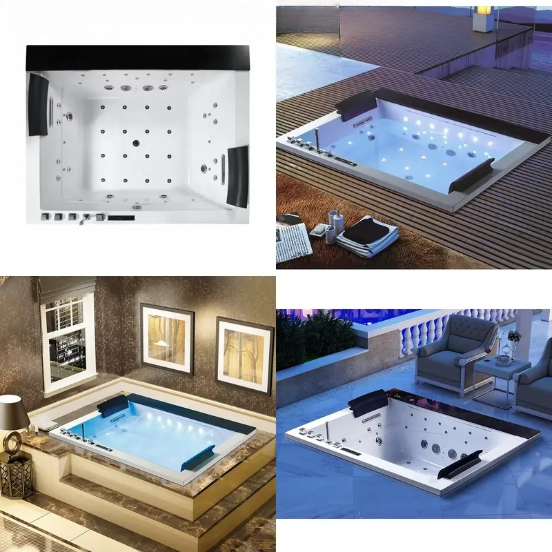 Double Bath Jacuzzi with Digit - Home Bathroom Jacuzzi 评论和价格
