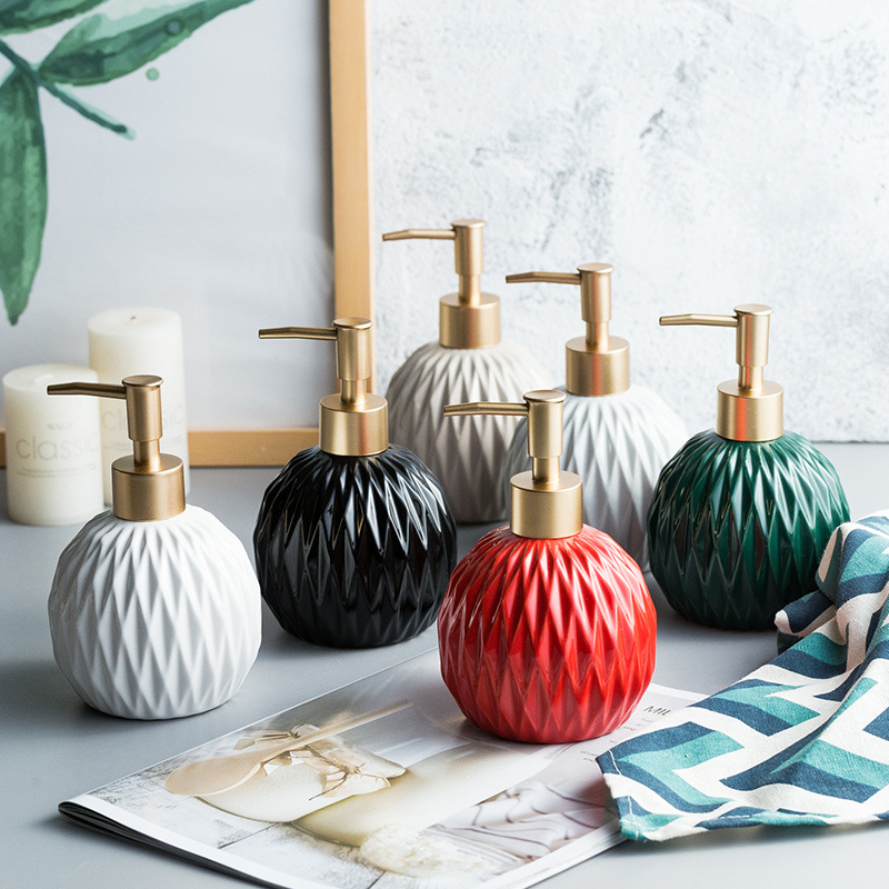 Ceramic Bathroom Reusable Soap - Soap Dispenser Pump 评论和价格