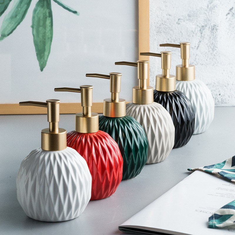 Ceramic Bathroom Reusable Soap - Soap Dispenser Pump 评论和价格