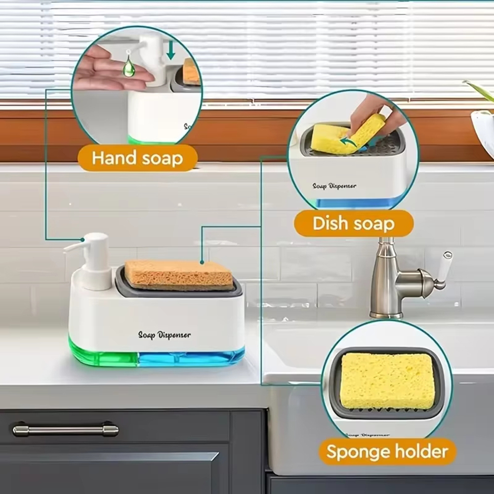 3-in-1 Hand And Dish Soap Disp - Soap Dispenser Pump 评论和价格
