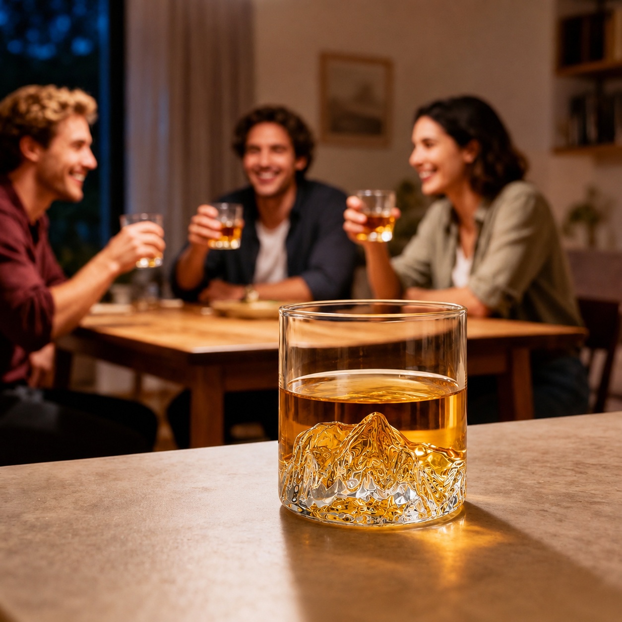 Snow Mountain Whiskey Glass Cr - Yamazaki Home Bathroom Storage 评论和价格