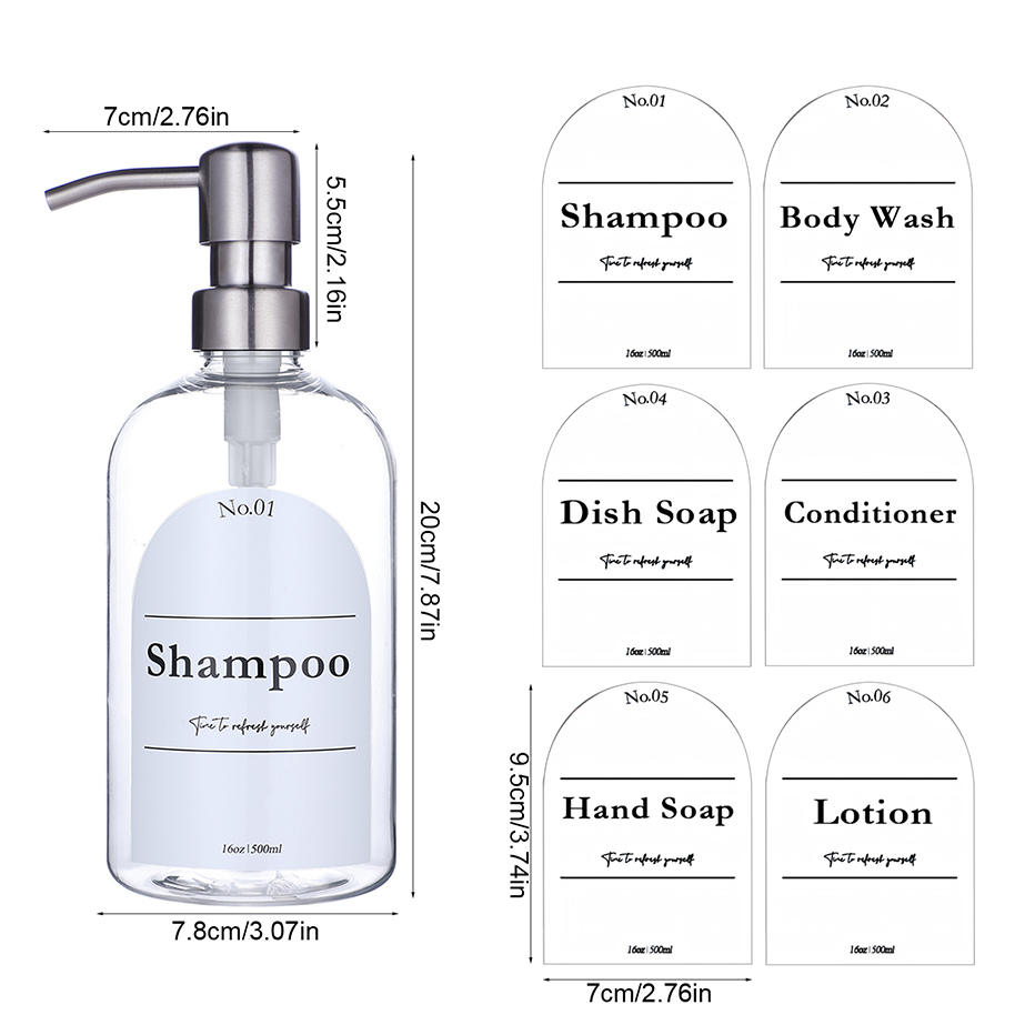 Clear Shampoo Conditioner Body - Soap Dispenser Pump 评论和价格