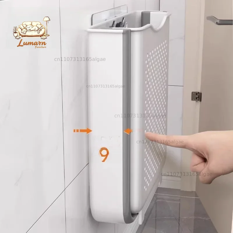 Foldable Wall-Mounted Dirty La - Japanese Home Bathroom Design 评论和价格