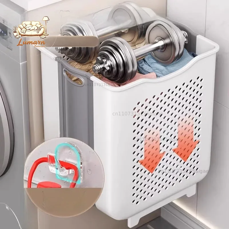 Foldable Wall-Mounted Dirty La - Japanese Home Bathroom Design 评论和价格