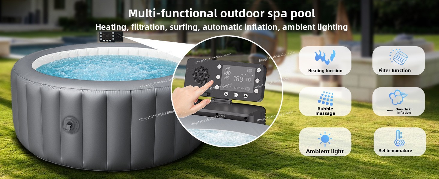 Inflatable SPA Pool Inflatable - Home Bathroom Jacuzzi 评论和价格